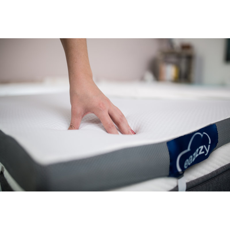 Eazzzy 7cm Gel Memory Foam Mattress Topper, European Single (90 x 200cm)