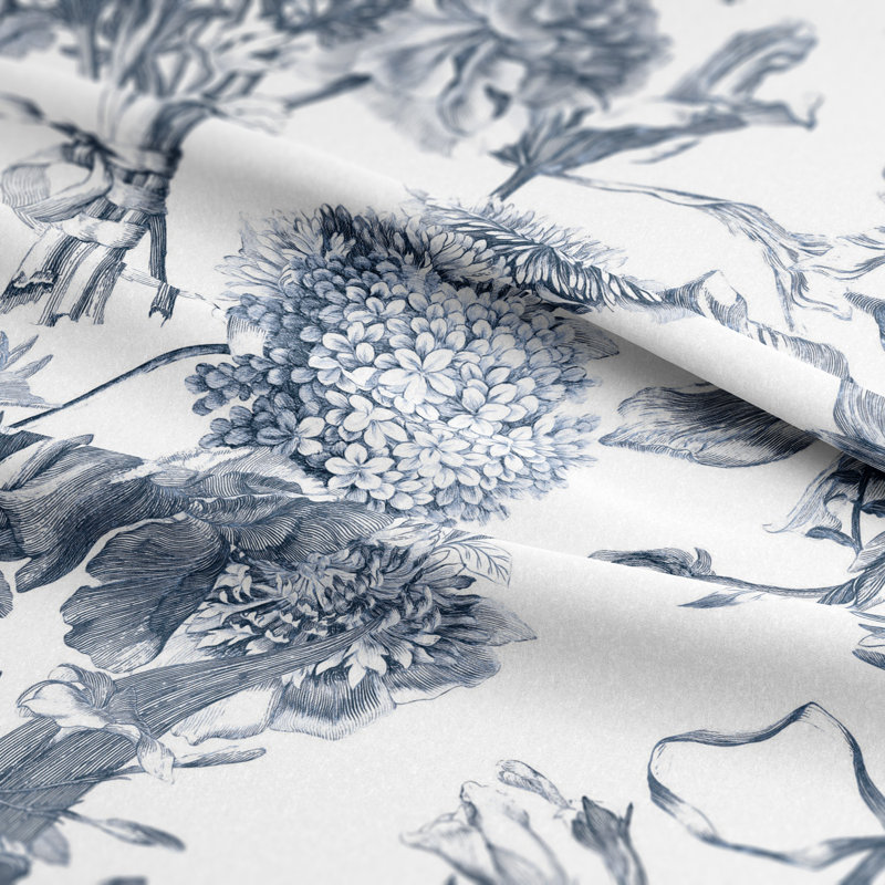 Alexandria White Cotton Pinch Pleat Drapery Panel Set of 2, 20" W x 48" L