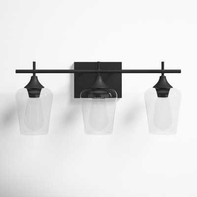 Breena 3 Light Transparent Dimmable Vanity Light