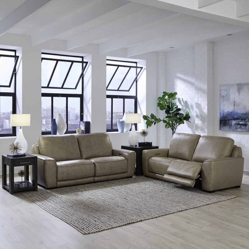 Ensemble de salon canapé et causeuse, Beige