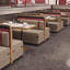 Banc rembourré en similicuir Light Luxury