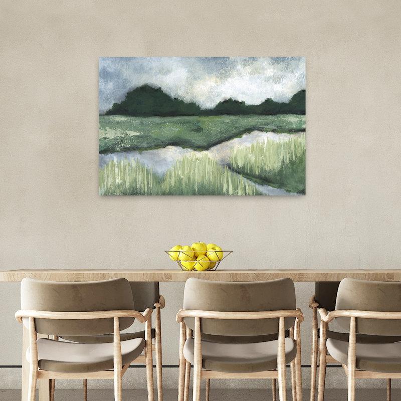 Solitude, paysage abstrait contemporain, art naturel, H 36 po x l 24 po