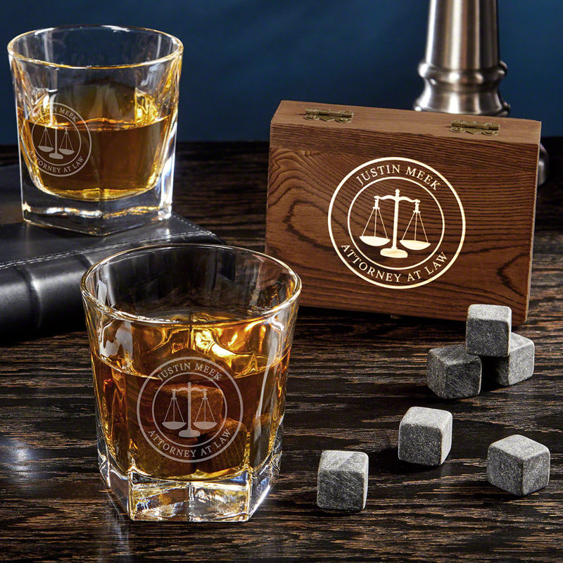 Ensemble de 3 verres 12 oz Bublava Ensemble de verres à whisky personnalisés, Oui