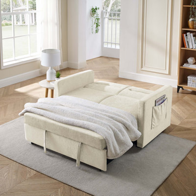 Canapé-lit avec lit escamotable 54,5 po Alacyia