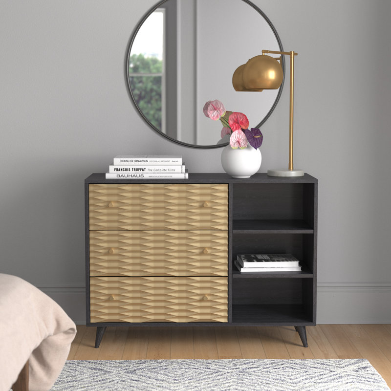 Commode 3 tiroirs 39,5 W Rayford
