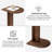 Bobby Solid Wood C Shaped End Table-895541862