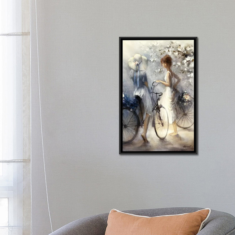 «Spring», reproduction sur toile, H 26 po x l 18 po x P 1,5 po, Toile encadrée noire, Pas de tapis