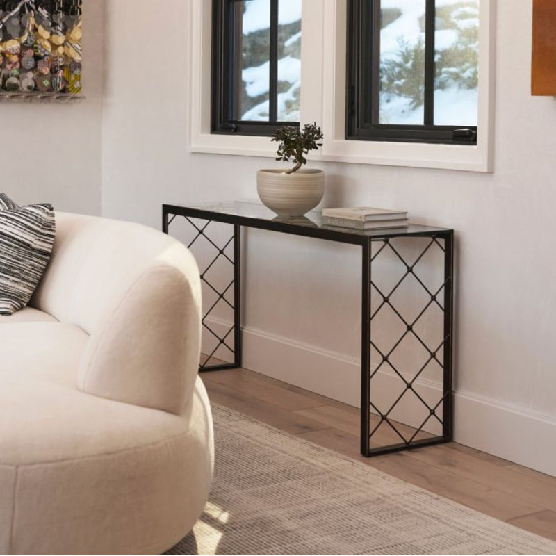 Brixton 60'' W Glass Console Table