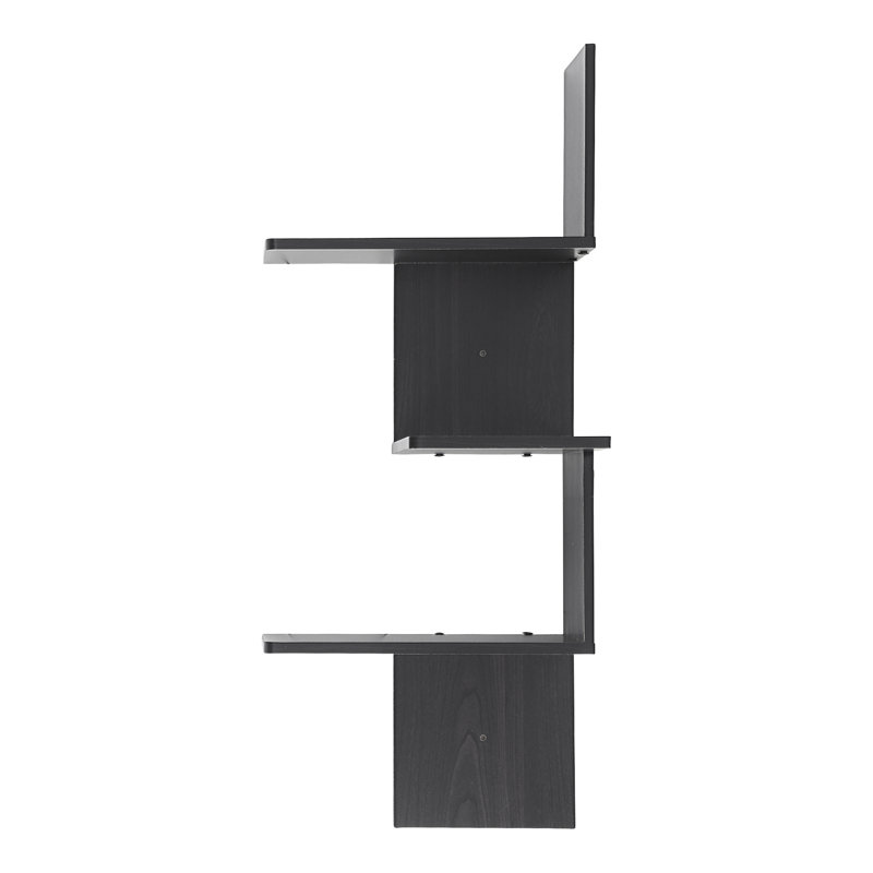 Authement 3 Piece Corner Shelf, Espresso