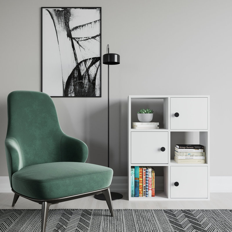 Najmin Storage Bookcase, White