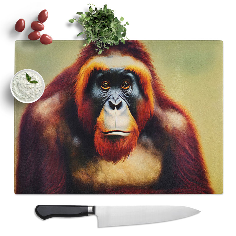 Miraculous Orangutan  Glass Chopping Board