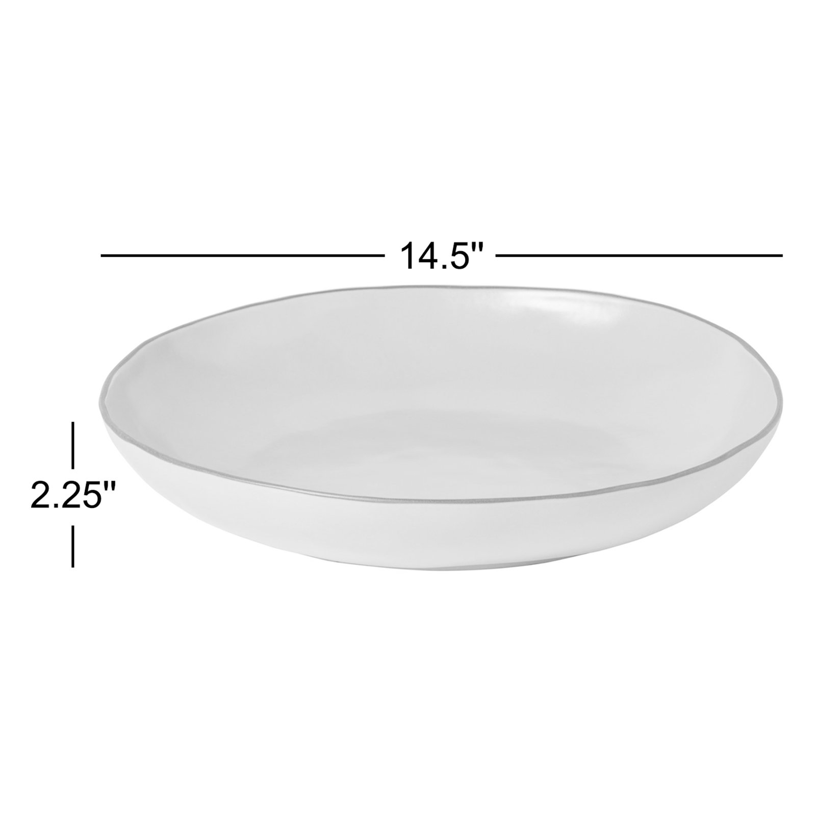 Stacked Organic Serving Bowl, Salt