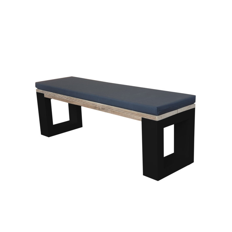 Antwyne Picnic Bench, Grey, 45cm H x 130cm W x 38cm D