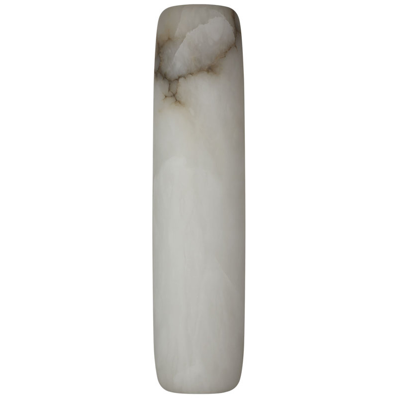 Kelly Wearstler Formosa 26" Linear Sconce, 1400 W, Alabaster/Bronze, 19.75" H x 4.75" W x 3.25" D