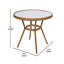Ensemble bistro commercial avec table et quatre chaises Rylan-878254552
