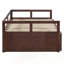 Lit de jour extensible avec couchette, lit de jour en bois pour des solutions de couchage et de sièges polyvalentes, pour les chambres d'amis et les petits espaces.-690607278