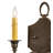 Paquita Steel Candle Wall Light