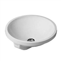 Architec Ceramic Circular Undermount Bathroom Sink with Overflow