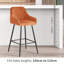 Lovington 71cm Velvet Bar Stools with Armrest-977088155