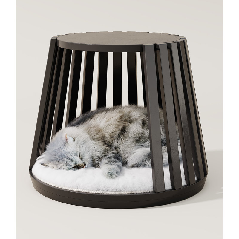 Omee Cat Cabinet,Black, Black