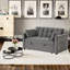 Canapé-lit convertible de 55,2 po de largeur avec dossier inclinable et coussins (ensemble de 2)-185375886
