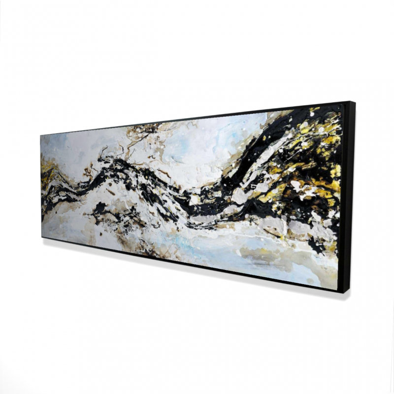 «Abstract and Texturized Paint Splash» sur toile, H 20 po x l 60 po