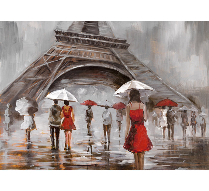 Near the Eiffel Tower - Scenic Office Canvas for Home Decor
