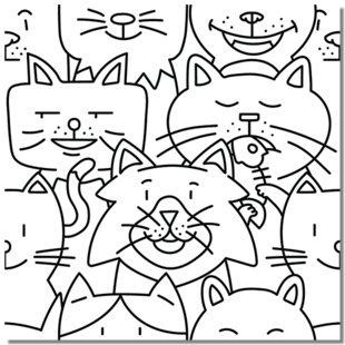 Joli chaton 10 x 10