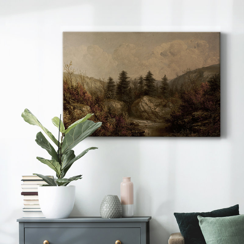 "Vintage Landscape - DCL" sur toile, Toile tendue, H 9 po x l 13 po x P 1,5 po