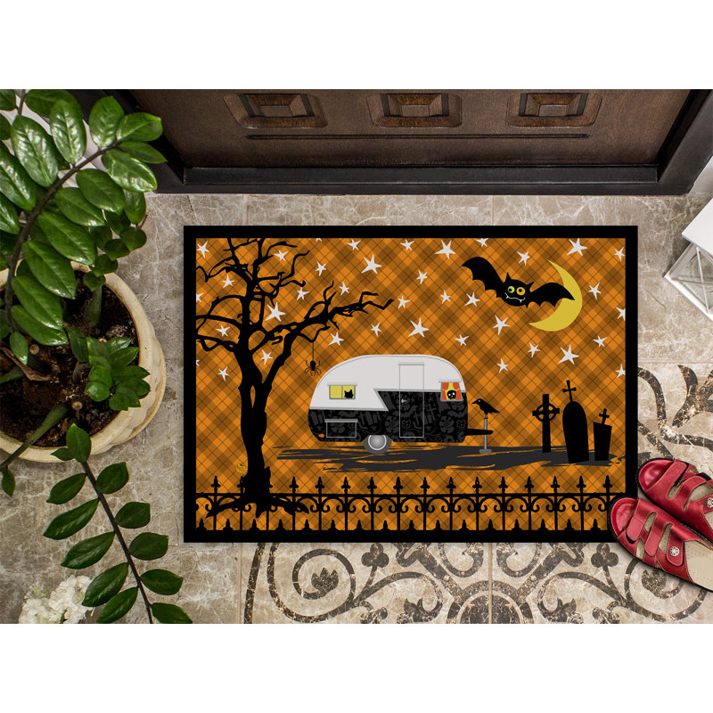 Tapis de porte d’intérieur anti-dérapant Eila, Rectangle 2 pi x 3 pi
