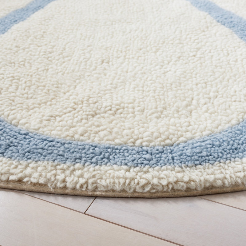 Idil Tufted New Zealand Wool Machine Washable Floral Rug, Round 6'