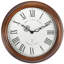 Acctim Lacock Wall Clock Westminster Chime Radio Controlled Energy Efficient Movement Crafted Wood Walnut 39cm