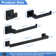 4 - Piece Bathroom Hardware Set Square Towel Holder Set Towel Bar Toilet Paper Holder Towel Hooks