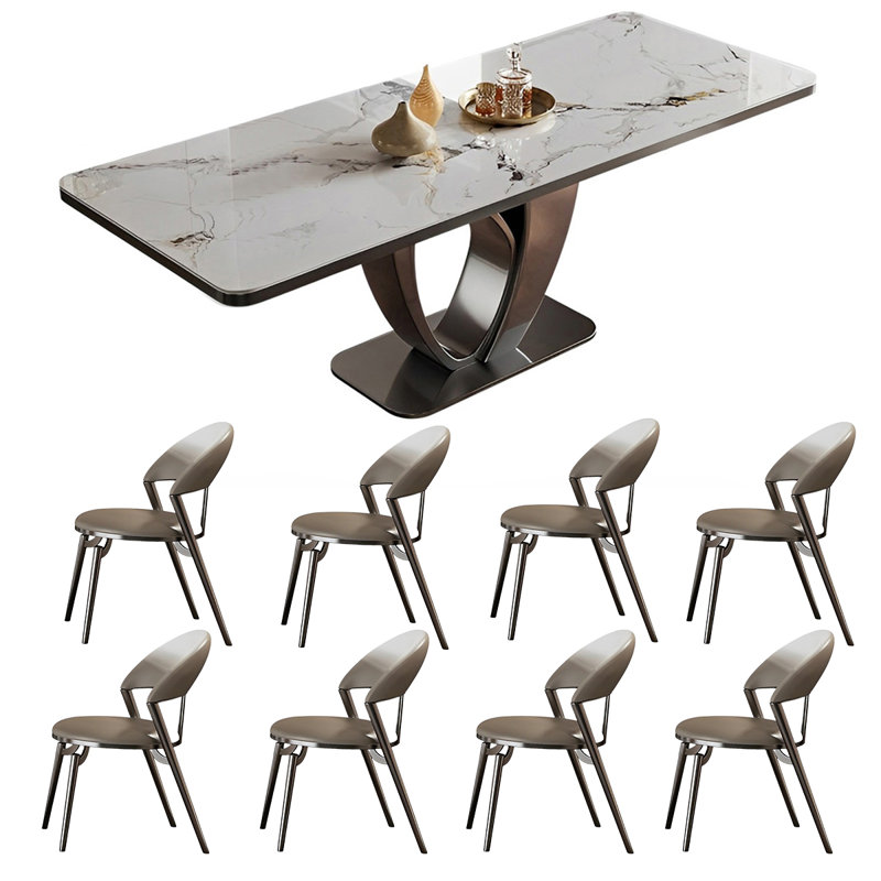 Ensemble de table et de chaises rectangulaires Home Rock