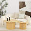 Solid Coffee Table Side Table Set-44077341