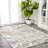 Bille Marbled Abstract Beige/Ivory Rug-248163563