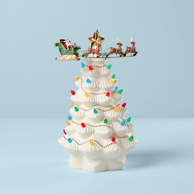 Treasured Traditions Tree With Flying Santa