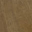 Table basse 27 pouces triangulaire avec finition brune, plateau en placage de bois et pieds en contreplaqué