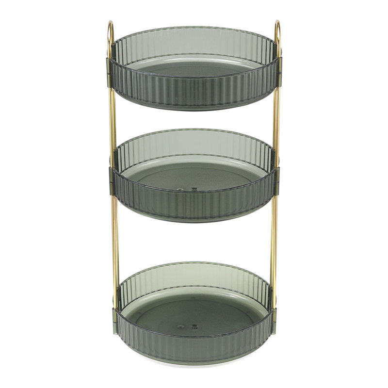 Plastic Makeup Organiser, Green