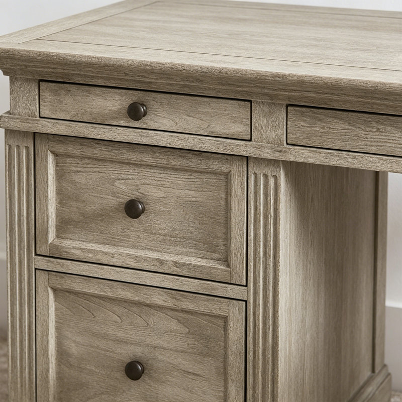 Bureau d'écriture Simple Retro, Gris