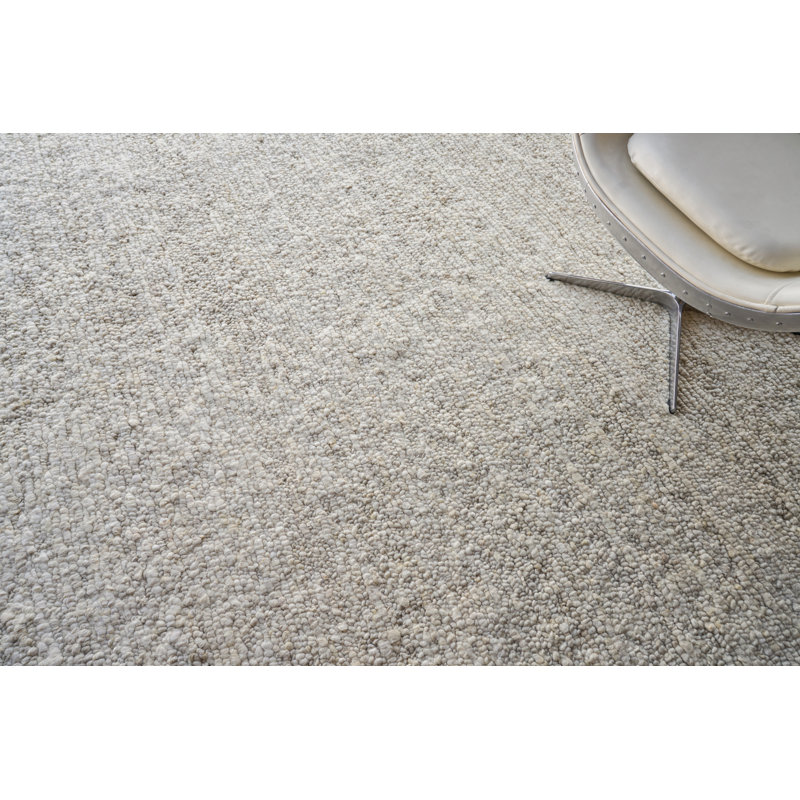 Borelli Wool Area Rug in Beige, Rectangle 8' x 10'
