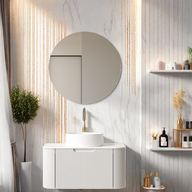 Meuble-lavabo et lavabo Modern White