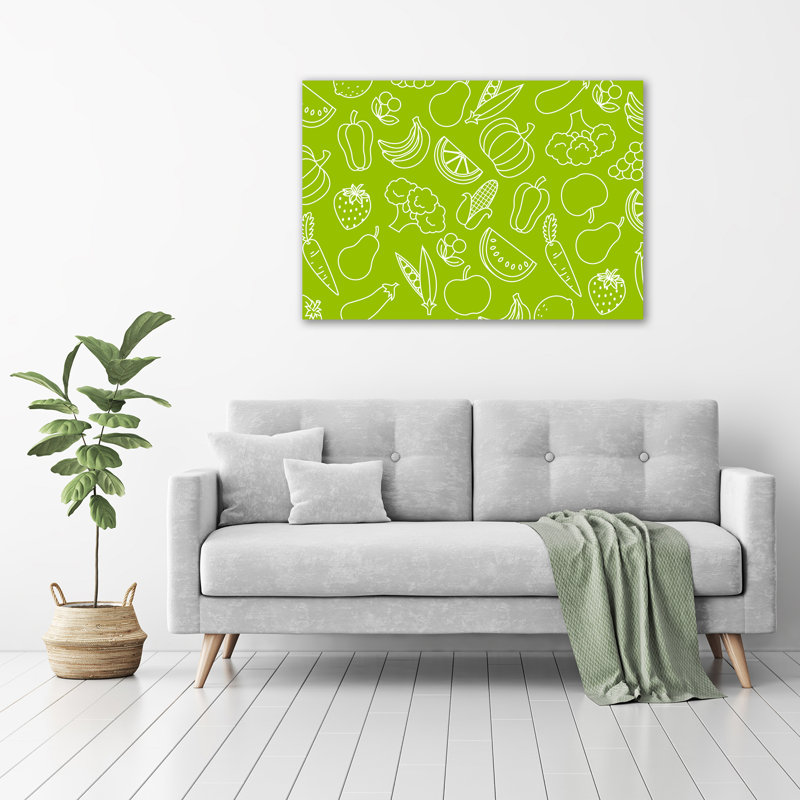Fruits And Vegetables - Wrapped Canvas Print