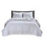 Ensemble de courtepointe 3 pièces blanc double / grand