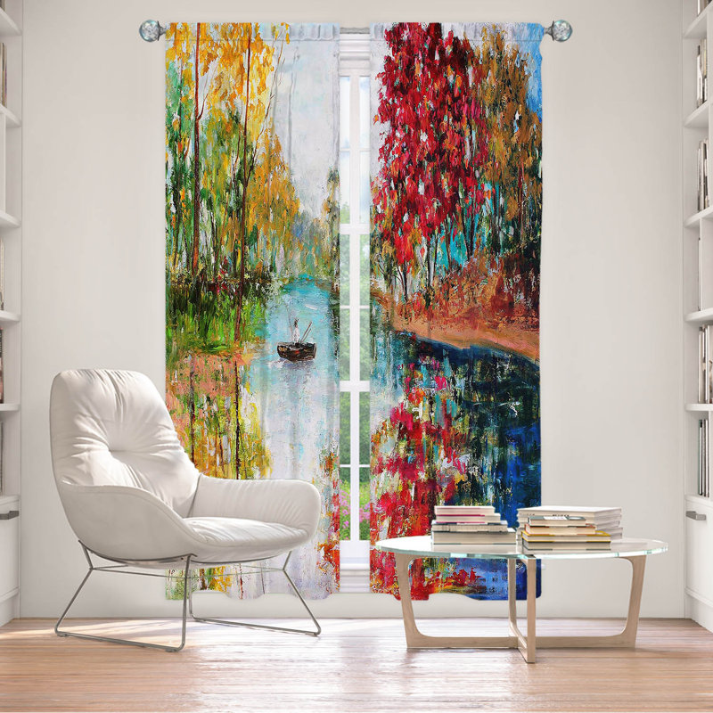 Ensemble de rideaux en polyester 2 pièces, L 20 po x L 61 po