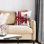 Abstract and industrial red bridge - 20"x20" Throw pillow cover - Poly twill - Print on demand