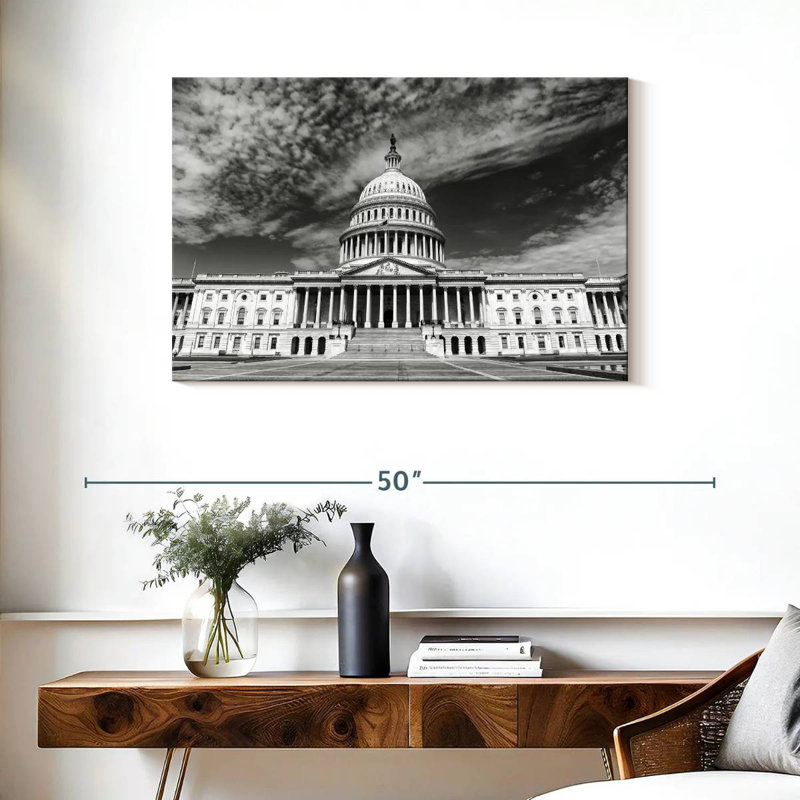 Capitole des États-Unis, H 24 po x l 36 po