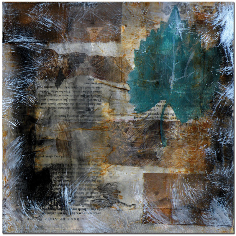 Nicole Dietz Abstract Leaf Canvas Art, 27" x 27"