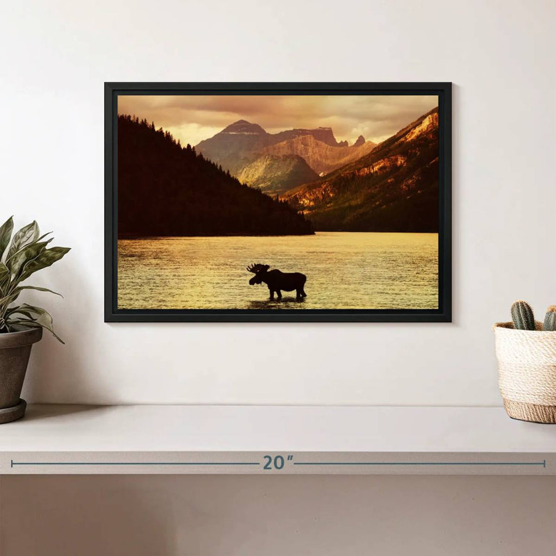 Brampt Lake Moose, 9" H x 13" W