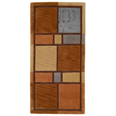 Geometric Hand Woven 70cm X 140cm Area Rug Set